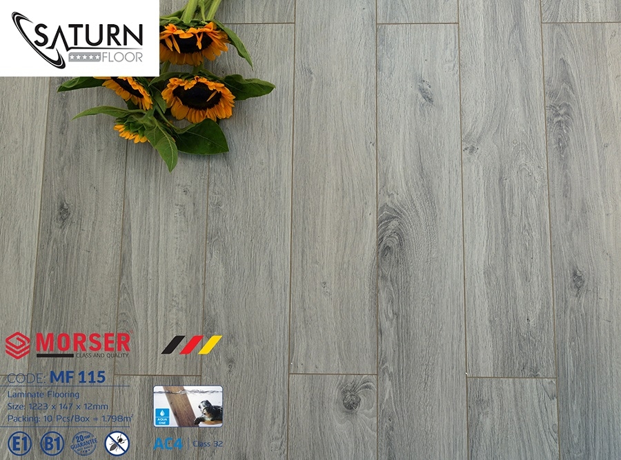 Sàn Gỗ Morser Cốt Trắng 12mm MF115