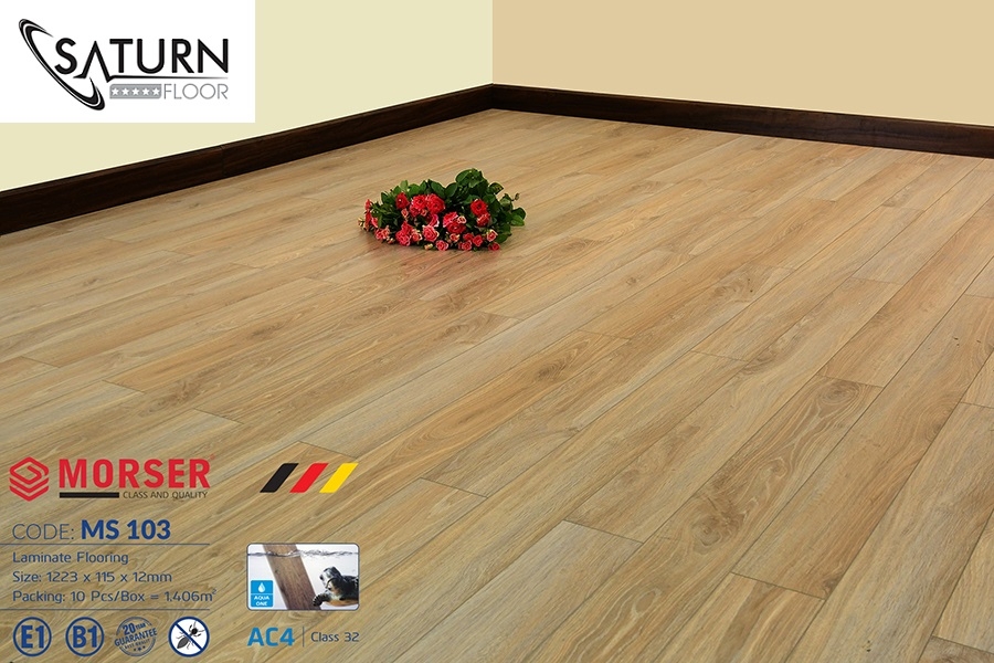 Sàn Gỗ Morser Cốt Xanh 12mm MS103