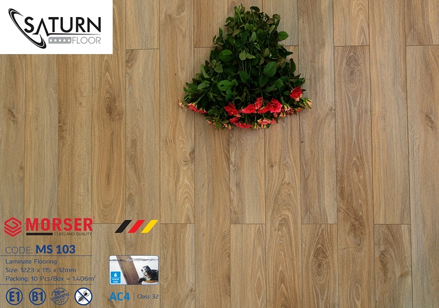 Sàn Gỗ Morser Cốt Xanh 12mm MS103