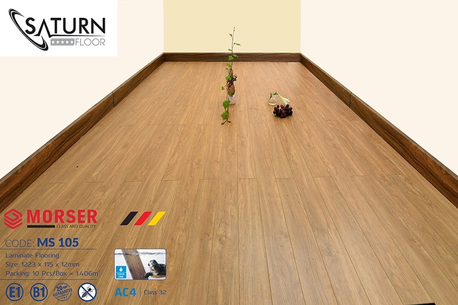 Sàn Gỗ Morser Cốt Xanh 12mm MS105