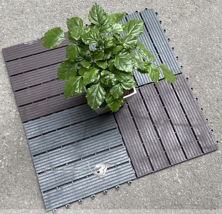 Sàn Nhựa Nguyên Khối Ngoài Trời 3T