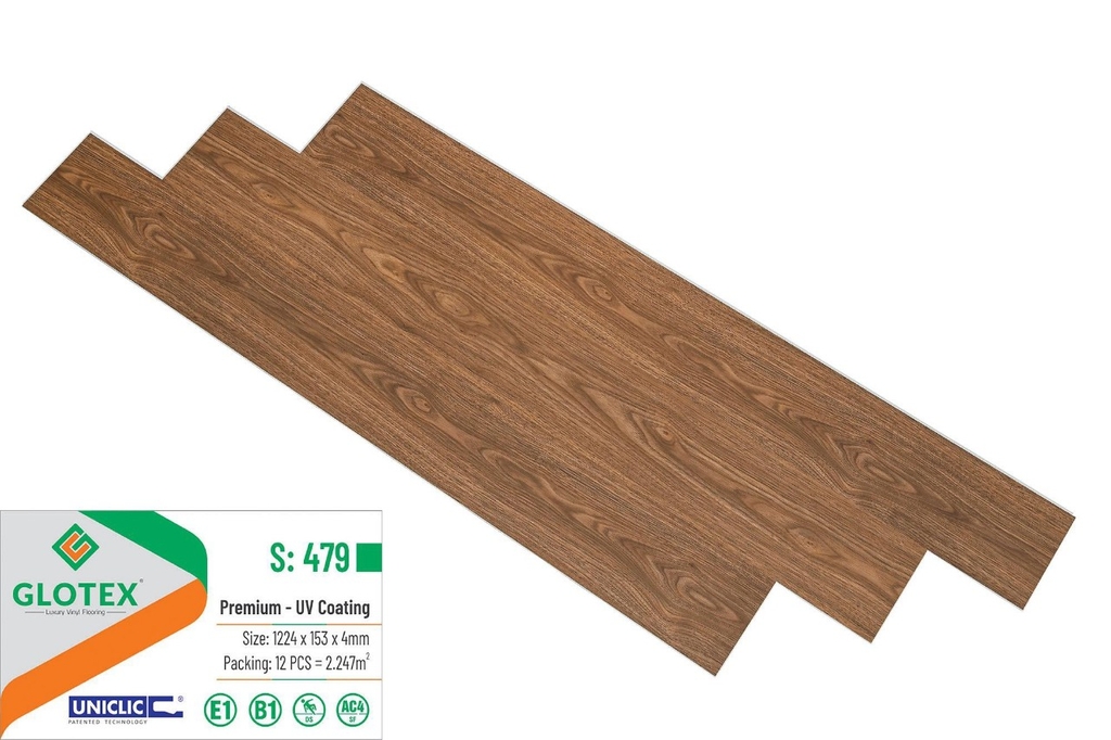 Sàn Nhựa Glotex 4mm - S479