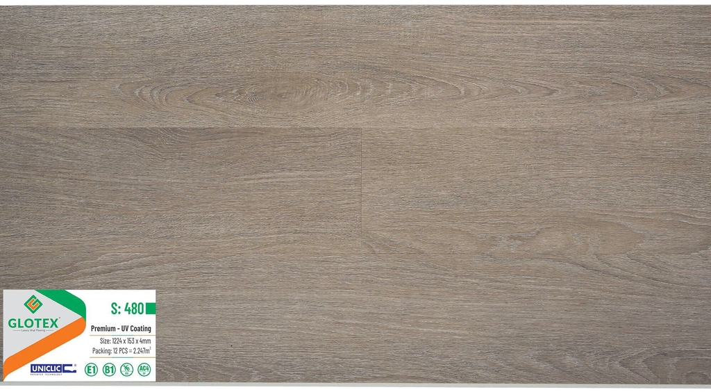 Sàn Nhựa Glotex 4mm - S480