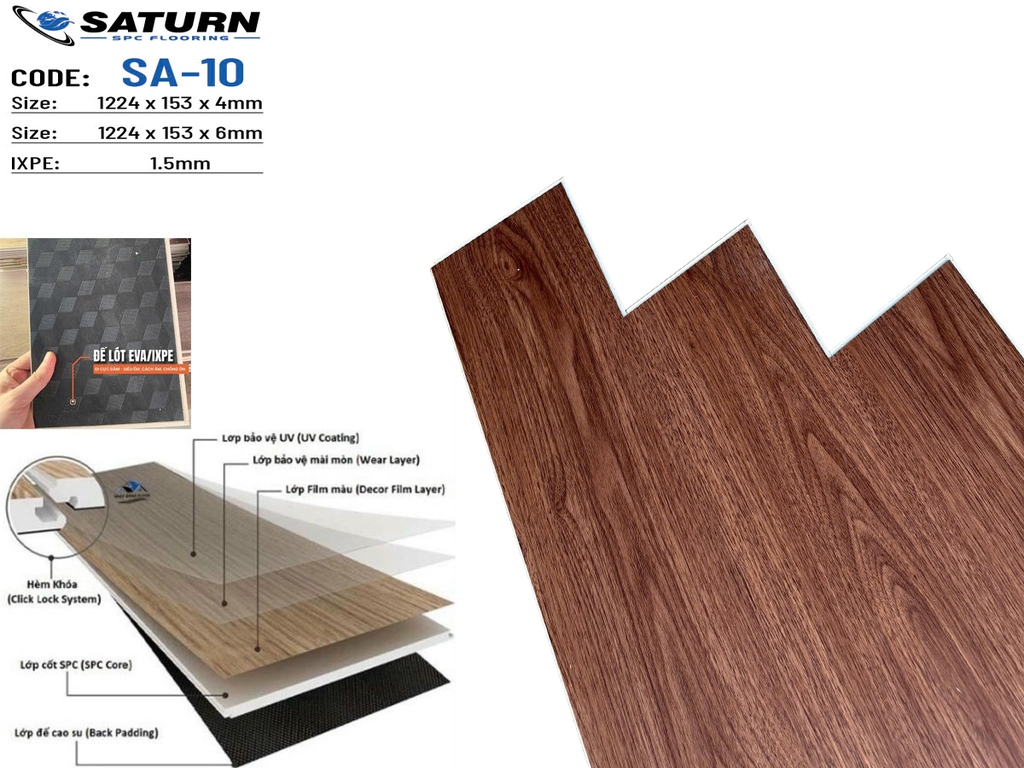 Sàn Nhựa Saturn SPC - SA10
