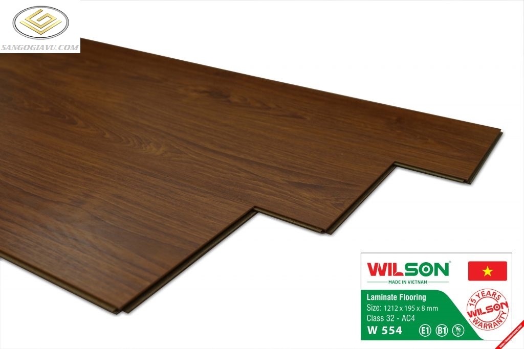 Sàn Gỗ Wilson 8mm W554-BT