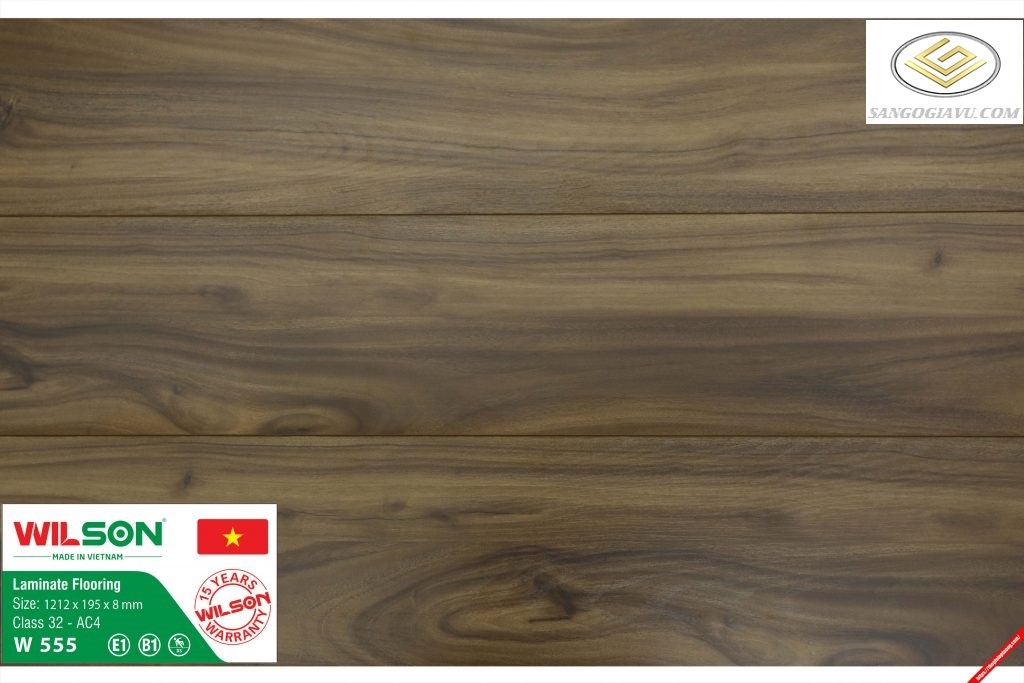 Sàn Gỗ Wilson 8mm W555-BT