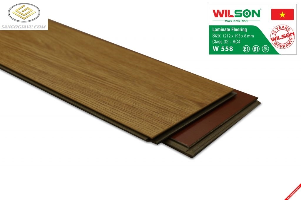 Sàn Gỗ Wilson 8mm W558-BT