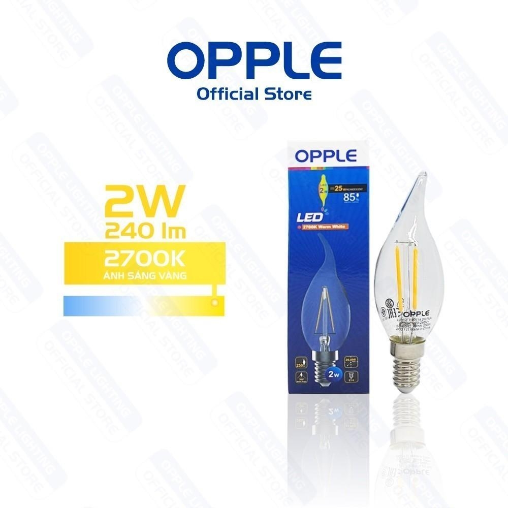 Bóng Đèn OPPLE LED Fila Ecomax F35 E14 - Hiệu Ứng Ánh Sáng Như Bóng Sợi Đốt, Tiết Kiệm Năng Lượng