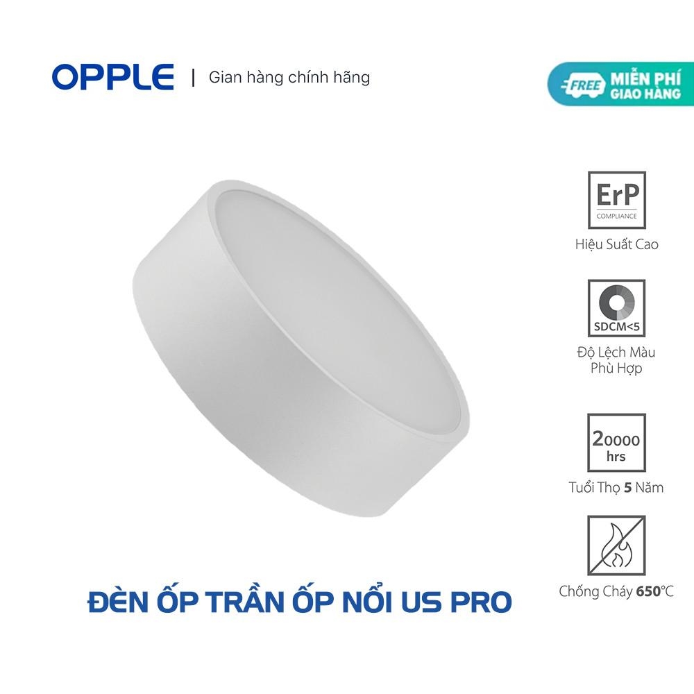 Đèn Opple Ốp Nổi Tròn US Pro SM Vỏ Trắng - Hiệu Suất Ánh Sáng Cao - Tiết Kiệm Năng Lượng