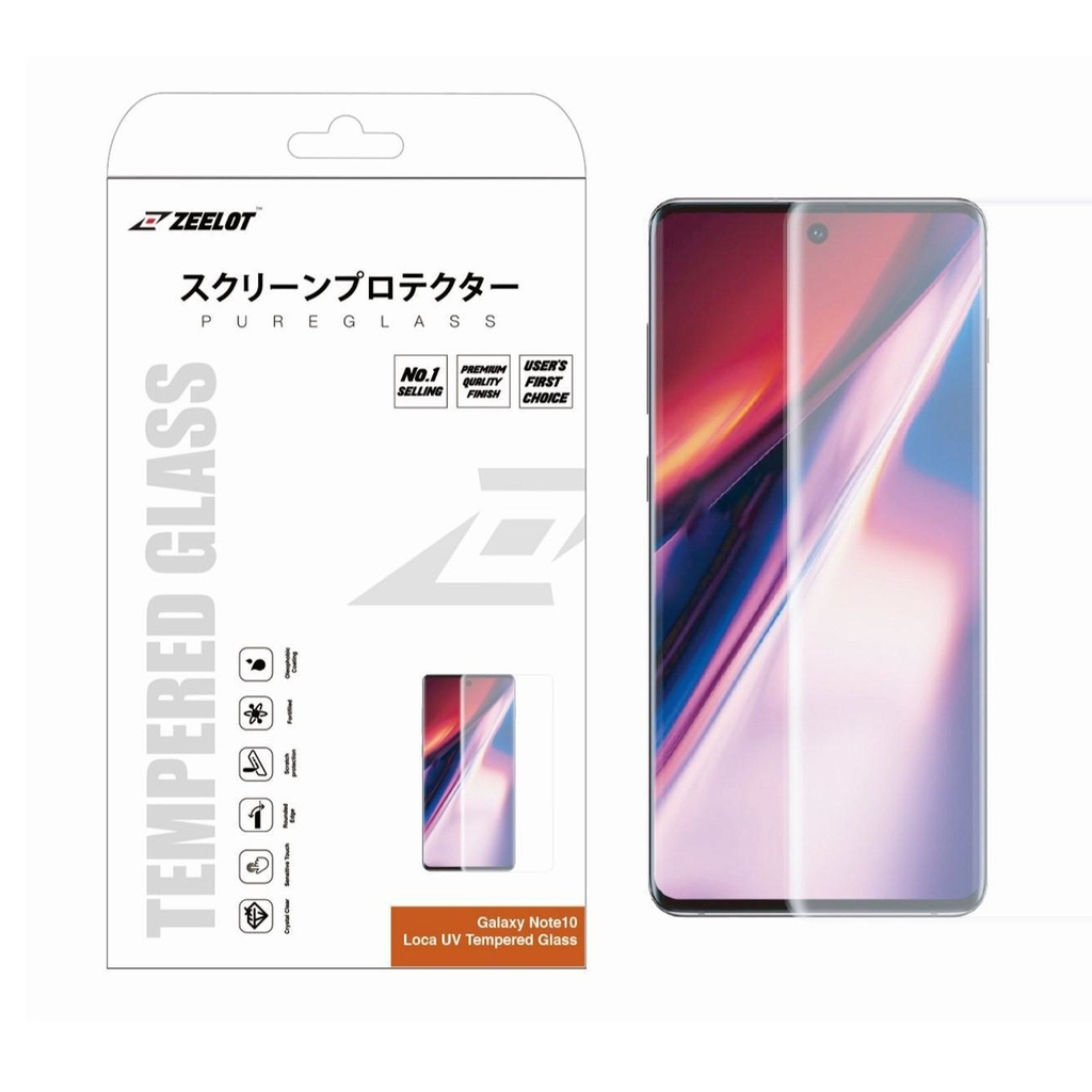 Cường lực Zeelot UV Anti-Glare CHỐNG VÂN TAY cho Samsung Galaxy Note 10 Plus - Hàng Fullbox - Chính hãng
