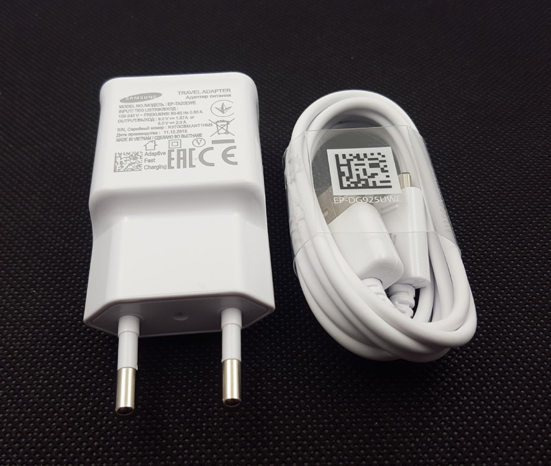 Bộ Cáp Sạc Nhanh Samsung 5V-2A S6/S7 Chính Hãng