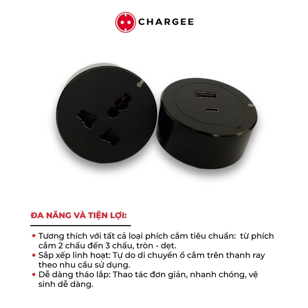 Ổ cắm điện đa năng CHARGEE S1 250V/13A