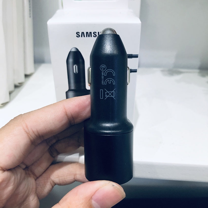 Tẩu sạc xe hơi 45w Samsung EP-L5300XBEGWW (Super Fast Dual) - Fullbox - Chính Hãng