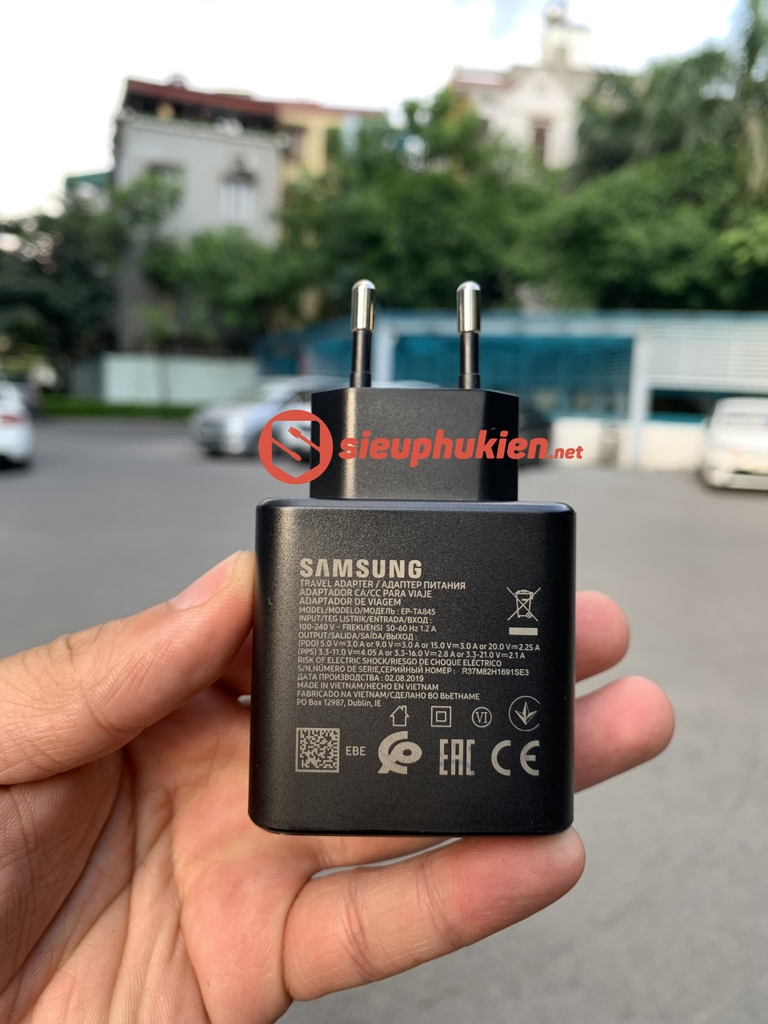 Bộ Sạc Siêu Nhanh Samsung 45W Chuẩn PD Cho Galaxy S22 Plus - Hàng Chính Hãng