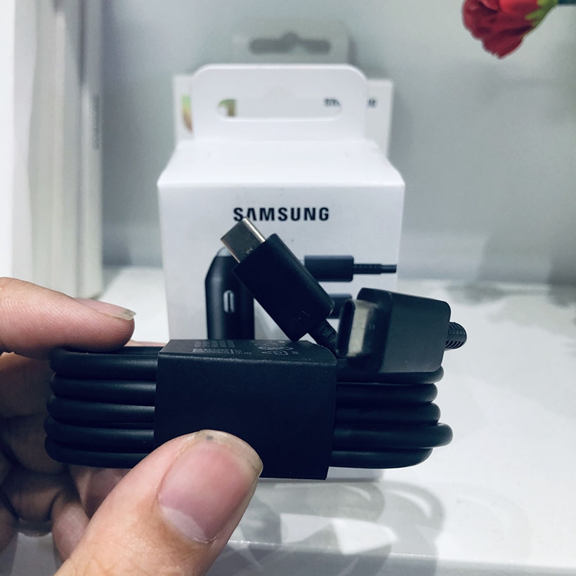 Tẩu sạc xe hơi 45w Samsung EP-L5300XBEGWW (Super Fast Dual) - Fullbox - Chính Hãng
