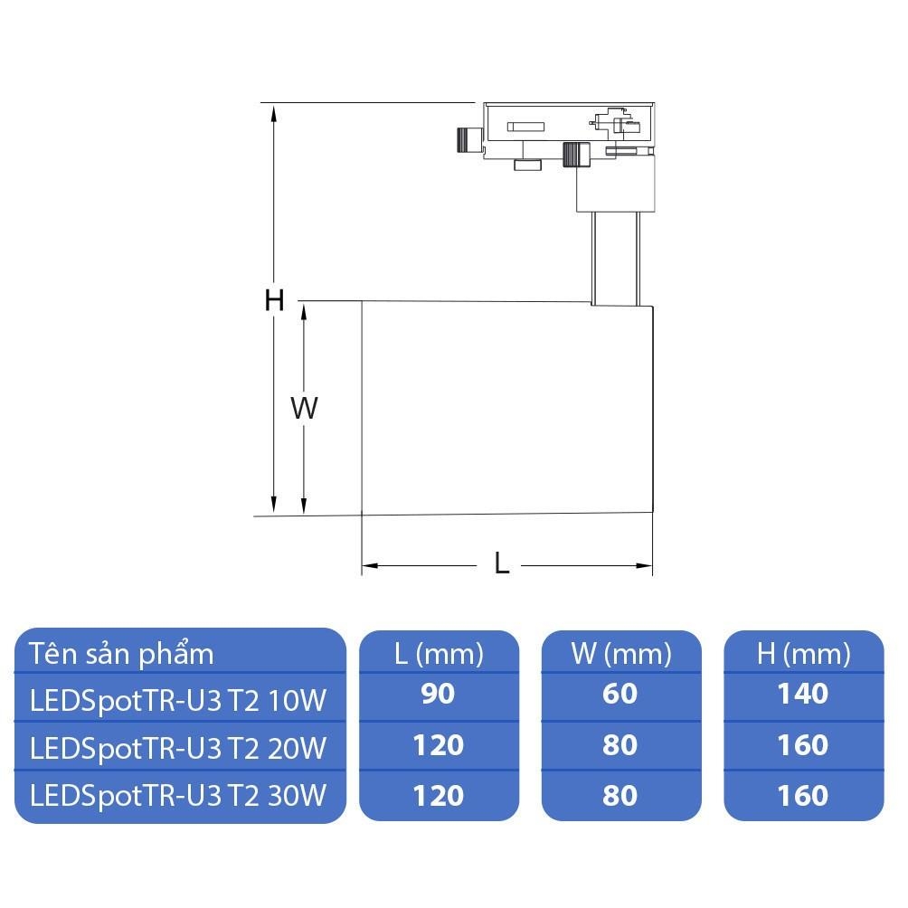 Bộ đèn chiếu điểm thanh ray OPPLE LED T2 - Đèn Chất Lượng Cao