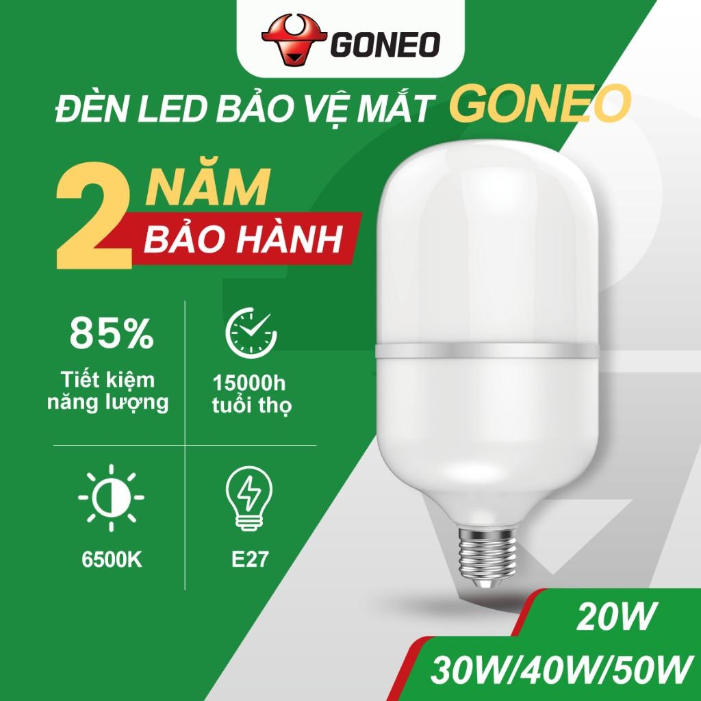 Bóng đèn LED Bulb Trụ Gongniu MQ – Đui E27 - Ánh Sáng Trắng Đủ Công Suất
