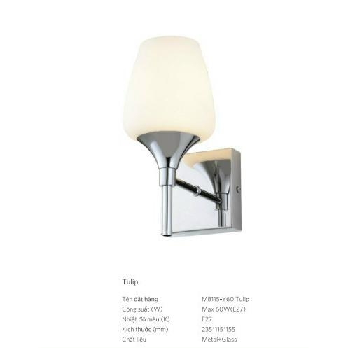 Đèn Tường OPPLE MB115 - Y60 Tulip E27 - Chất Liệu Cao Cấp, Kiểu Dáng Hiện Đại