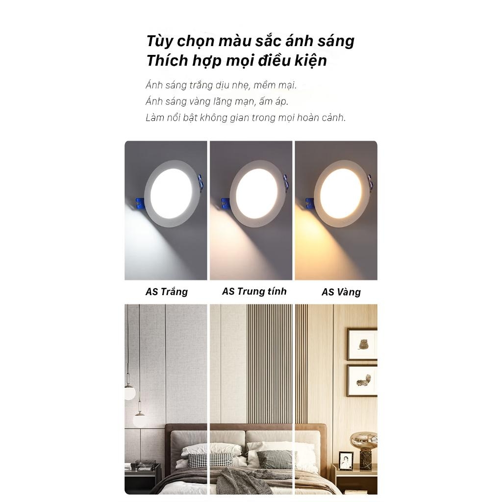 Đèn âm trần OPPLE LED Downlight US R125 9W - Tiết Kiệm Năng Lượng - Hiệu Suất Cao - Chống Nhấp Nháy
