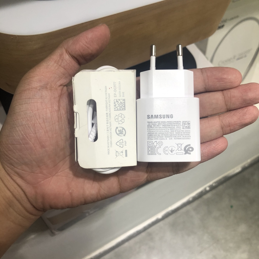 Bộ Sạc Nhanh Samsung Galaxy S20/S20 Plus  25W - Chuẩn PD - Hàng Chính Hãng