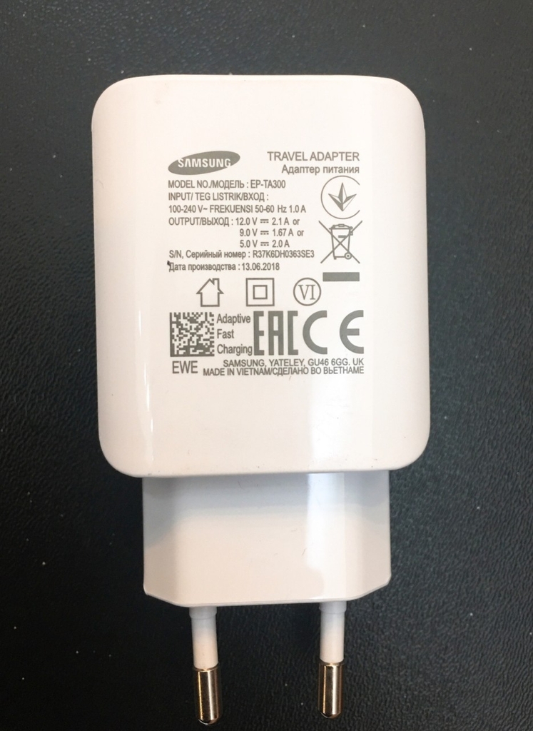 Củ Sạc Nhanh Samsung Note9 Chính Hãng