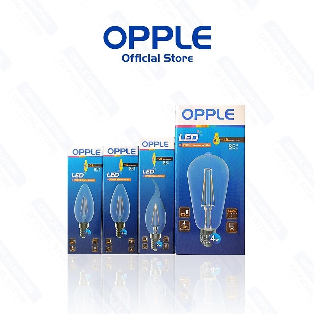 Bóng Đèn OPPLE LED Fila Ecomax ST64 E27 - Hiệu Ứng Ánh Sáng Như Bóng Sợi Đốt, Tiết Kiệm Năng Lượng