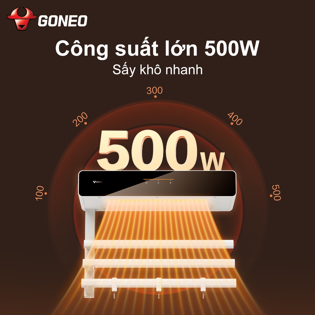 Giá Treo Khăn Điện Thông Minh Gongniu, Sấy Khô Ngăn Ẩm Mốc, Cảm Ứng 1 Chạm, Kiểm Soát Nhiệt Độ