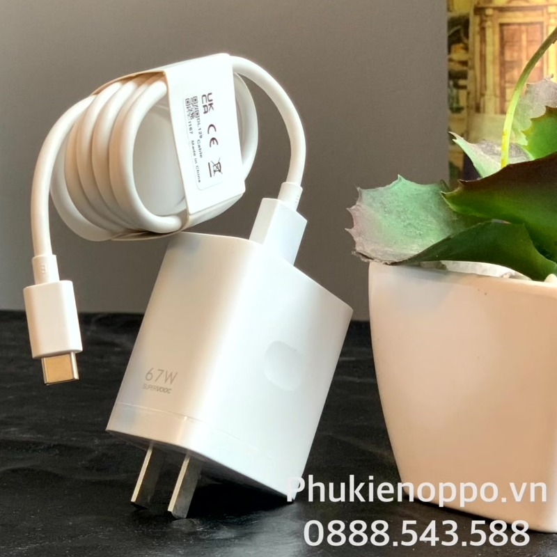 Củ sạc nhanh Super VOOC 67W cho OPPO và REALME Chính hãng