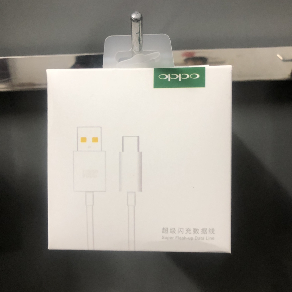 Bộ Sạc Cáp SuperVOOC Oppo R17 Pro 50W - Cáp SuperVOOC Type-C (Chân Trắng)