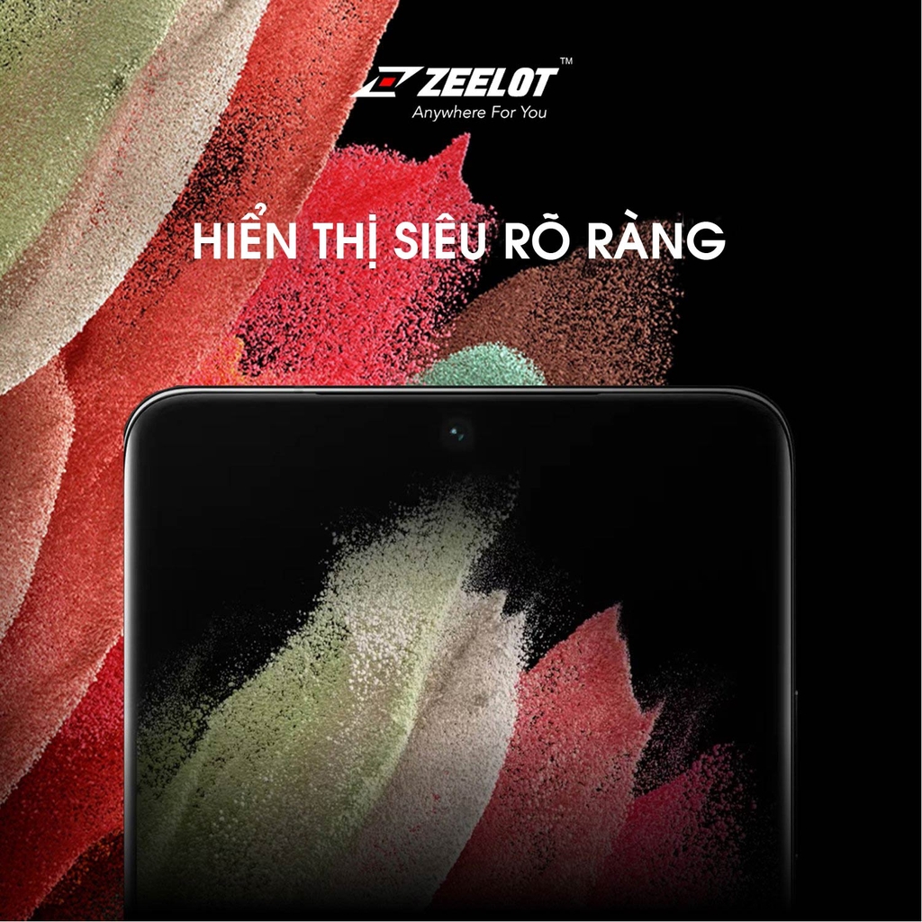Cường lực Zeelot 3D Loca cho Samsung Galaxy S21 Ultra - Hàng Fullbox - Chính hãng