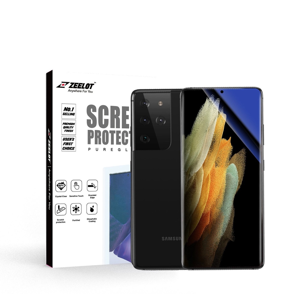 Cường lực Zeelot 3D Loca cho Samsung Galaxy S21 Ultra - Hàng Fullbox - Chính hãng