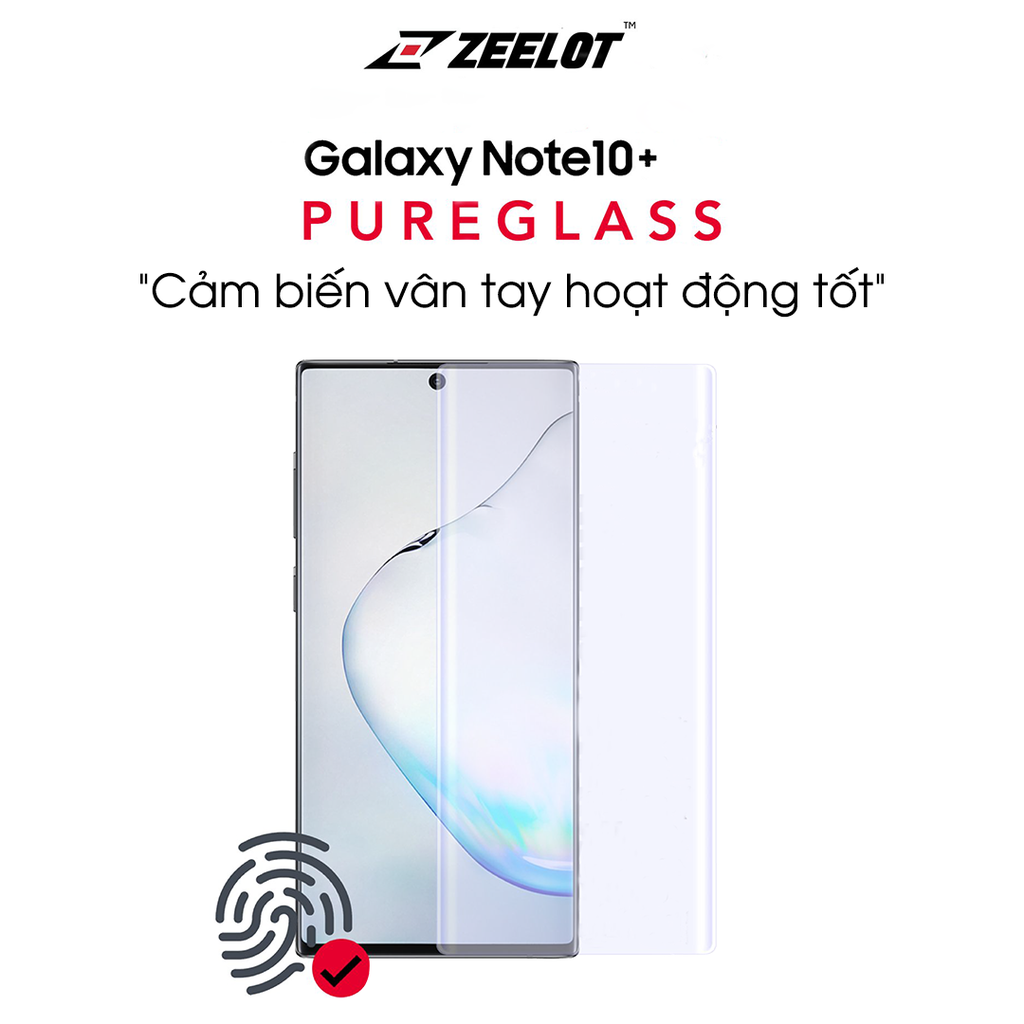 Cường lực nhám chống va đập Zeelot UV Loca cho Samsung Galaxy Note 10 Plus - Hàng Fullbox - Chính hãng