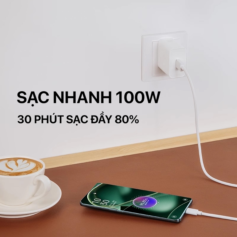Adapter Sạc Siêu Nhanh Super VOOC 3.0 100W Cho Realme GT Neo 3 / GT 2 Pro
