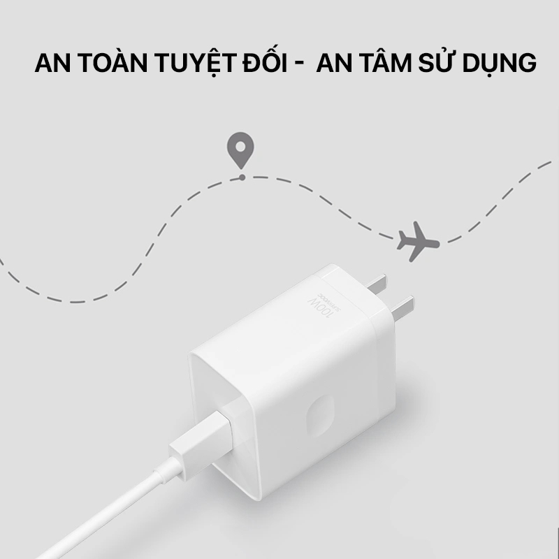 Adapter Sạc Siêu Nhanh Super VOOC 3.0 100W Cho Realme GT Neo 3 / GT 2 Pro