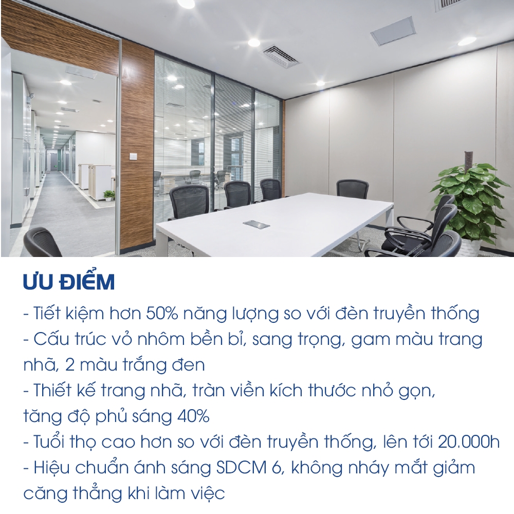 Đèn Opple Ốp Nổi Tròn US Pro SM Vỏ Trắng - Hiệu Suất Ánh Sáng Cao - Tiết Kiệm Năng Lượng