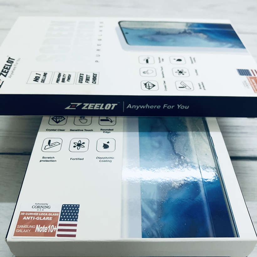 Cường lực Zeelot UV Anti-Glare CHỐNG VÂN TAY cho Samsung Galaxy Note 10 Plus - Hàng Fullbox - Chính hãng
