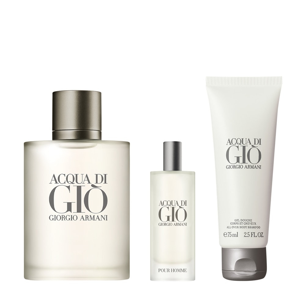 Set nước hoa Giorgio Armani Acqua Di Gio 100ml EDT + 15ml + shower gel 75ml  - Mỹ Phẩm Hàng Hiệu Pháp - 