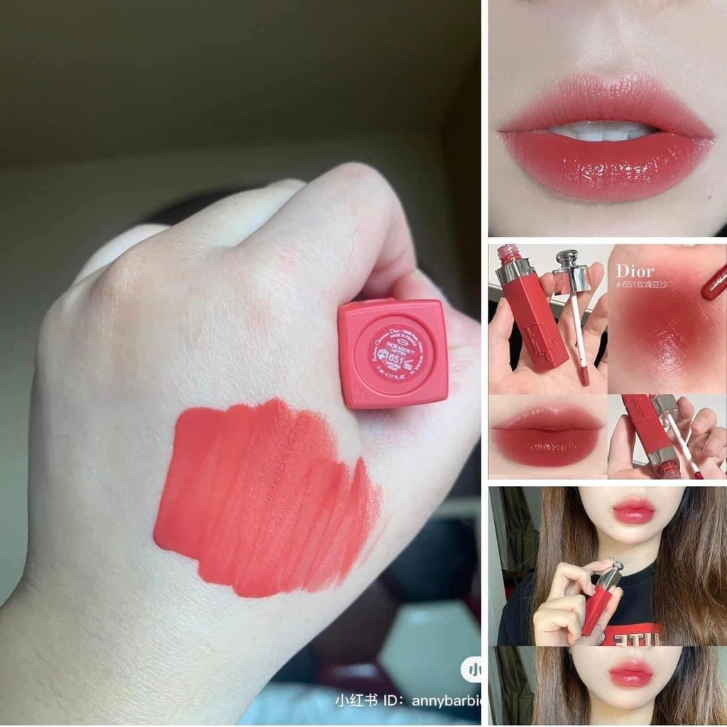 Son DIOR Addict Lip Tint 651 Natural Rose Mỹ Phẩm Hàng Hiệu Pháp