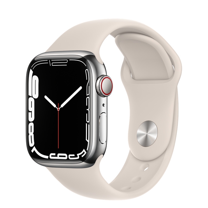 Apple Watch Series 7 Silver Stainless Steel Case with Sport Band Chính Hãng VN/A Newseal