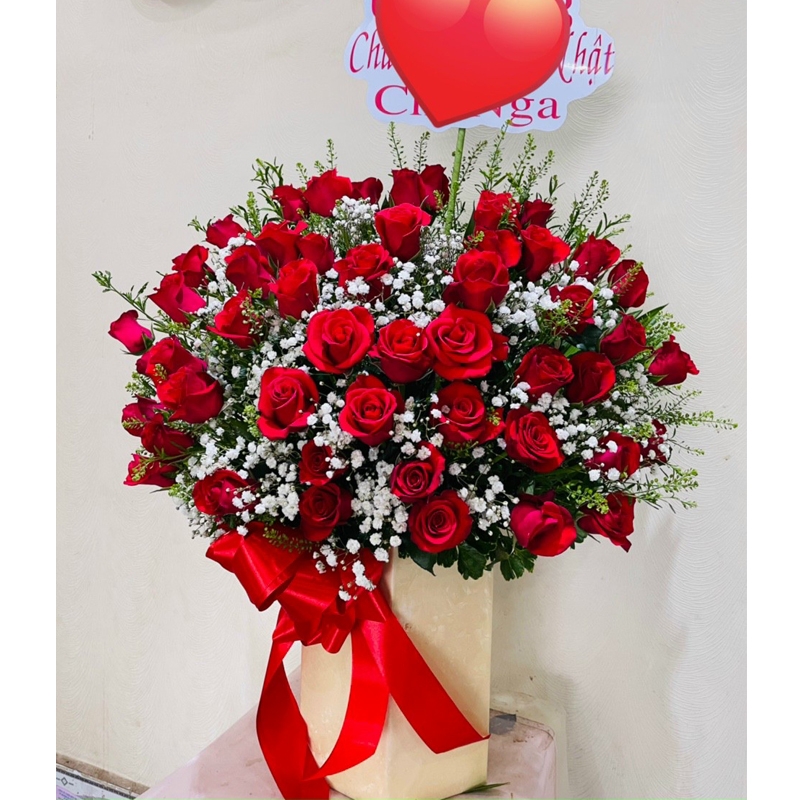 Giỏ hoa tươi đẹp LOVE-G115