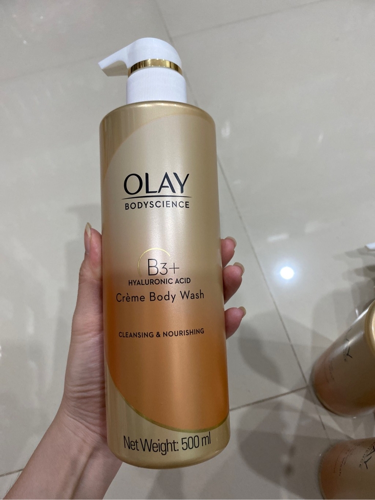 SỮA TẮM OLAY B3+HYALURONIC ACID CREME BODY WASH [Bản Thái]