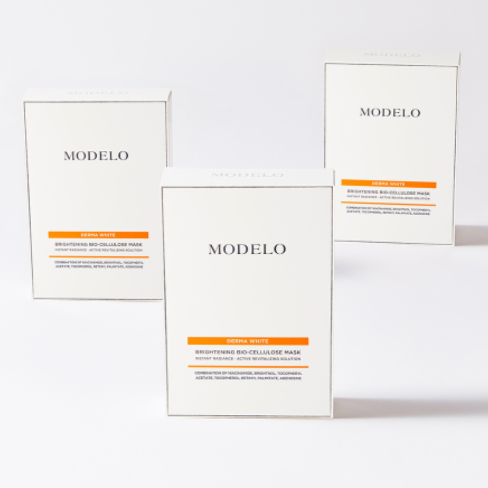 Mặt nạ sinh học Modelo - Derma Brightening Bio Cellulose Mask (Hộp 5 ...