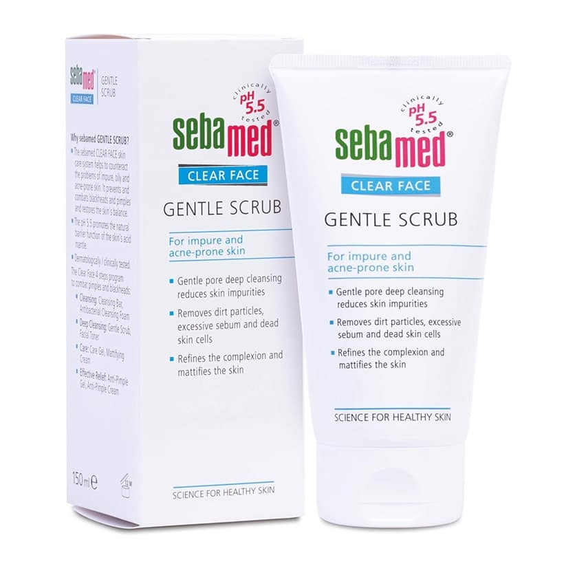 Kem tẩy tế bào chết pH 5.5 Clear Face Gentle Scrub 150ml Sebamed