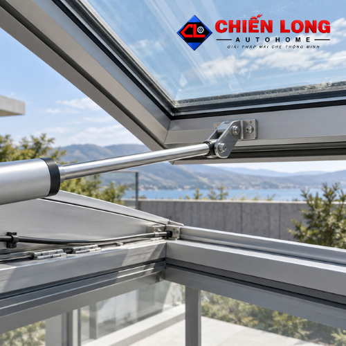 Motor Cửa Sổ Giếng Trời Tự Động Hành Trình 40cm