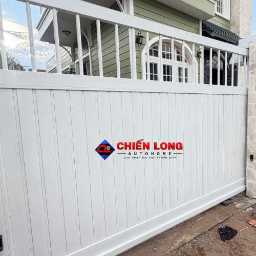 Cửa trượt tự động không ray cho biệt thự