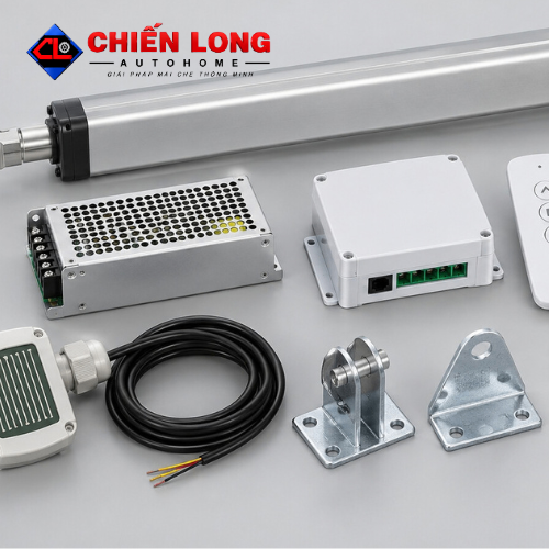 Motor Giếng Trời Tự Động 24V – Điều Khiển Từ Xa, Cảm Biến Mưa