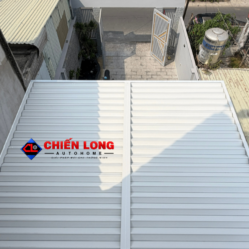Mái Nhôm Ziczac Tự Động Che Nhà Xe Biệt Thự 5m x 6m