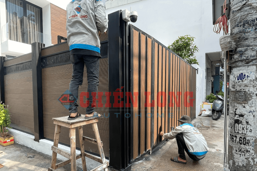 Công lùa Cong vuông Góc điều khiển tự động | Thiết kế độc đáo mẫu cổng xu hướng hiện đại