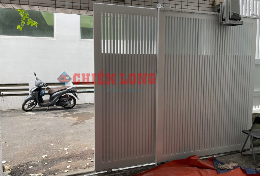 Cổng lùa xếp 2 cánh tự động - mang đến sự tiện lợi và an toàn tối ưu