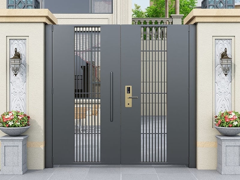 Mẫu cổng sắt 2 cánh thiết kế mới - Phù hợp kiến trúc hiện đại